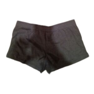 No Boundaries Juniors Elastic Waist Cotton Pull on Cheer Shorts Dark Grey